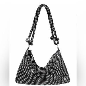 Rhinestone Black Bag - Brand New